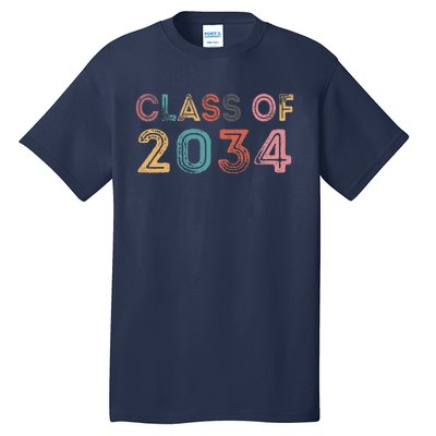 Class Of 2034 Grow With Me First Day Of School Graduation Gift Tall T-Shirt