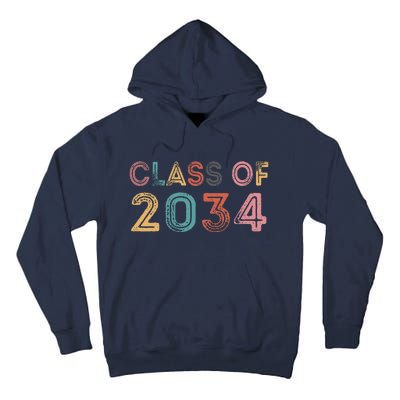 Class Of 2034 Grow With Me First Day Of School Graduation Gift Tall Hoodie