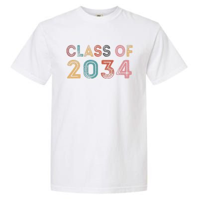 Class Of 2034 Grow With Me First Day Of School Graduation Gift Garment-Dyed Heavyweight T-Shirt