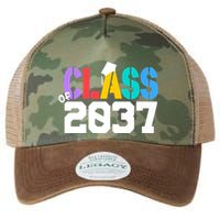 Class Of 2037 Grow With Me First Day Of School Graduation V Legacy Tie Dye Trucker Hat