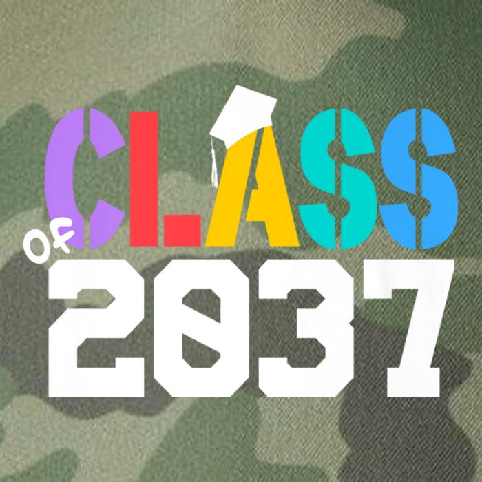 Class Of 2037 Grow With Me First Day Of School Graduation V Legacy Tie Dye Trucker Hat