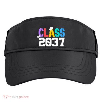 Class Of 2037 Grow With Me First Day Of School Graduation V Adult Drive Performance Visor