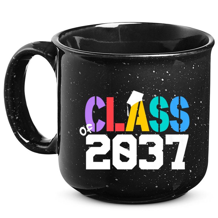Class Of 2037 Grow With Me First Day Of School Graduation V 15oz Campfire Ceramic Mug