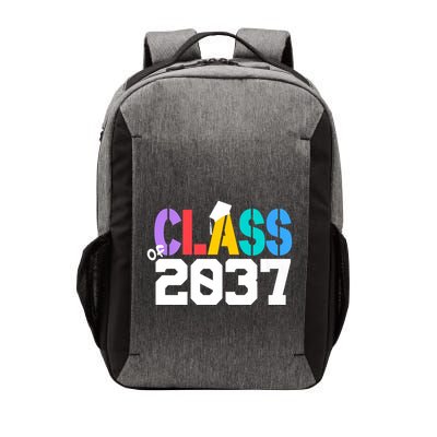 Class Of 2037 Grow With Me First Day Of School Graduation V Vector Backpack