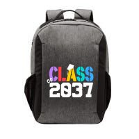 Class Of 2037 Grow With Me First Day Of School Graduation V Vector Backpack