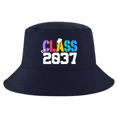 Class Of 2037 Grow With Me First Day Of School Graduation V Cool Comfort Performance Bucket Hat