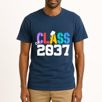 Class Of 2037 Grow With Me First Day Of School Graduation V Tall T-Shirt