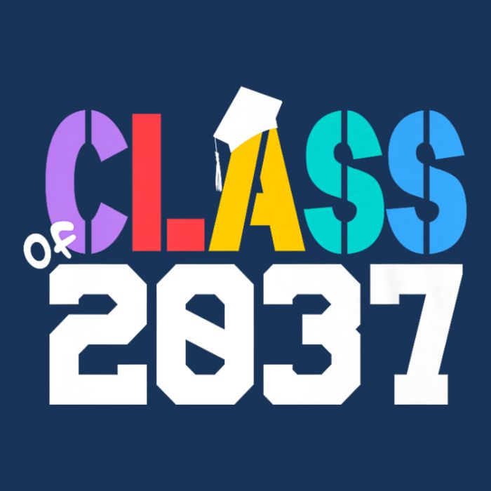 Class Of 2037 Grow With Me First Day Of School Graduation V Sustainable Bucket Hat