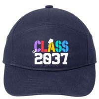 Class Of 2037 Grow With Me First Day Of School Graduation V 7-Panel Snapback Hat