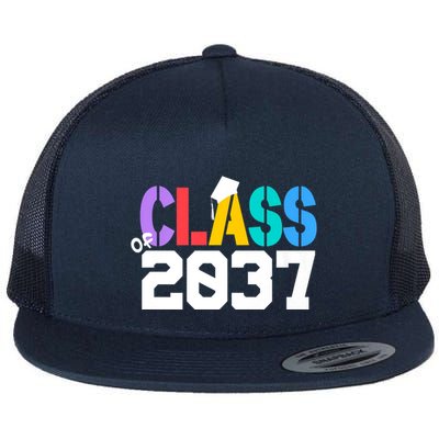 Class Of 2037 Grow With Me First Day Of School Graduation V Flatbill Hat