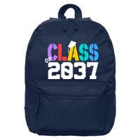 Class Of 2037 Grow With Me First Day Of School Graduation V 16 in Basic Backpack