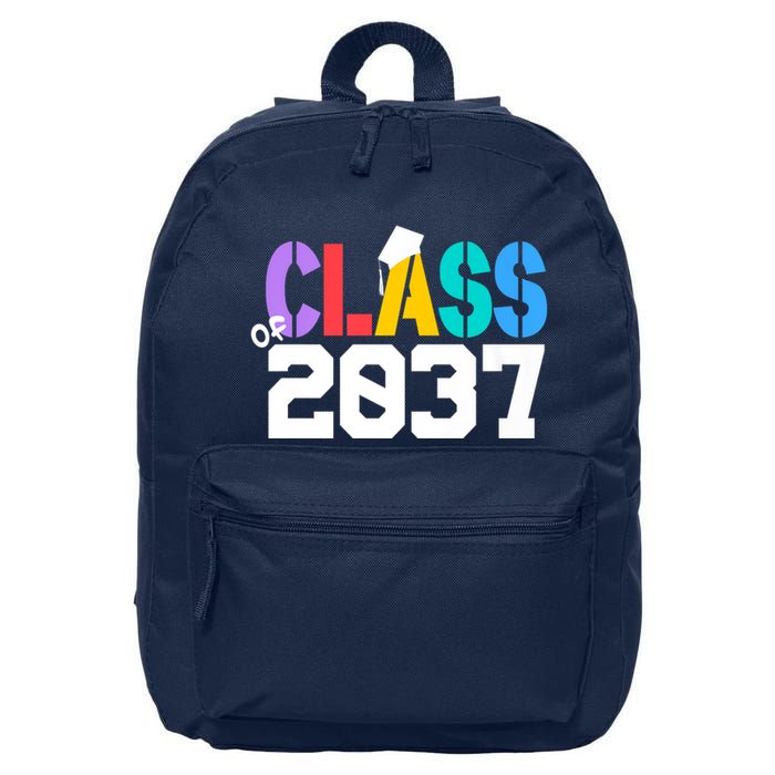 Class Of 2037 Grow With Me First Day Of School Graduation V 16 in Basic Backpack
