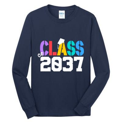 Class Of 2037 Grow With Me First Day Of School Graduation V Tall Long Sleeve T-Shirt