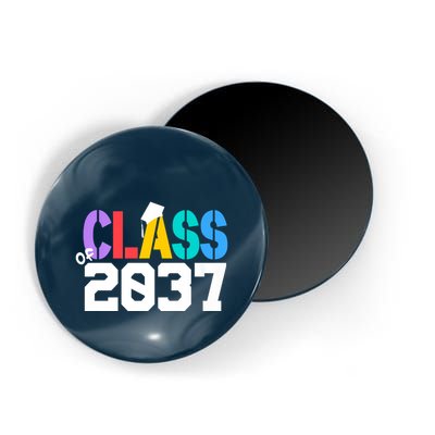 Class Of 2037 Grow With Me First Day Of School Graduation V Magnet