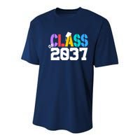 Class Of 2037 Grow With Me First Day Of School Graduation V Youth Performance Sprint T-Shirt