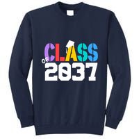 Class Of 2037 Grow With Me First Day Of School Graduation V Tall Sweatshirt