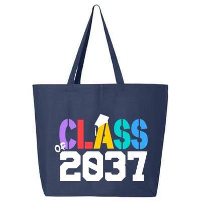 Class Of 2037 Grow With Me First Day Of School Graduation V 25L Jumbo Tote