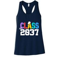 Class Of 2037 Grow With Me First Day Of School Graduation V Womens Tank Top