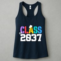 Class Of 2037 Grow With Me First Day Of School Graduation V Womens Tank Top