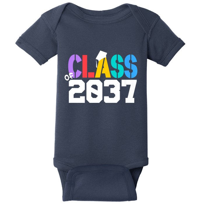 Class Of 2037 Grow With Me First Day Of School Graduation V Baby Bodysuit