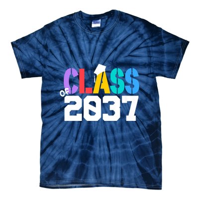 Class Of 2037 Grow With Me First Day Of School Graduation V Tie-Dye T-Shirt
