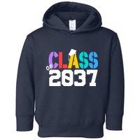 Class Of 2037 Grow With Me First Day Of School Graduation V Toddler Hoodie