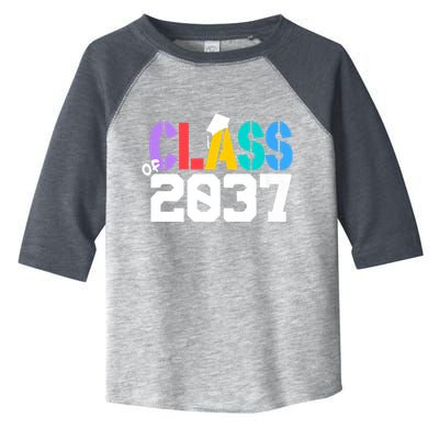 Class Of 2037 Grow With Me First Day Of School Graduation V Toddler Fine Jersey T-Shirt