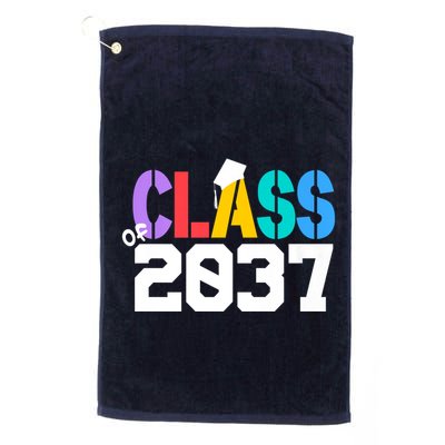 Class Of 2037 Grow With Me First Day Of School Graduation V Golf Towel