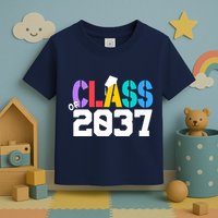 Class Of 2037 Grow With Me First Day Of School Graduation V Toddler T-Shirt