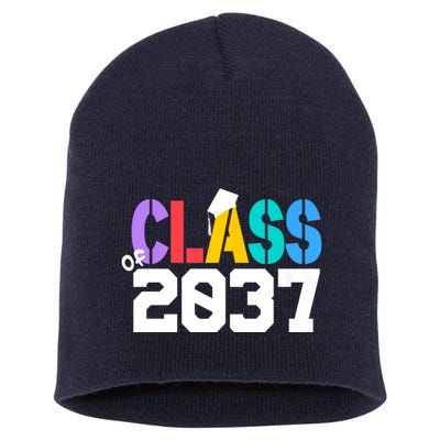 Class Of 2037 Grow With Me First Day Of School Graduation V Short Acrylic Beanie