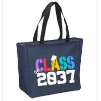 Class Of 2037 Grow With Me First Day Of School Graduation V Zip Tote Bag