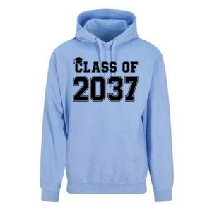 Class Of 2037 Pre K Grow With Me Graduation Unisex Surf Hoodie