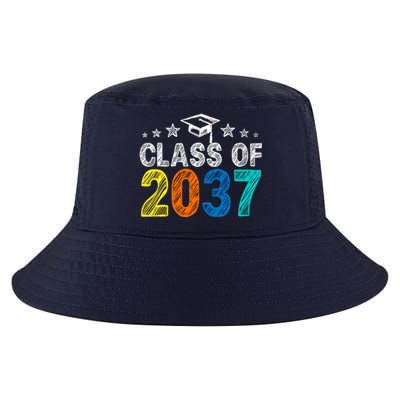 Class Of 2037 Grow With Me Prek To 12th Grade Handprint Cool Comfort Performance Bucket Hat