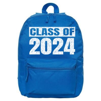 Class Of 2024 First Day Of School Graduate Grad Vintage Gift Meaningful Gift 16 in Basic Backpack