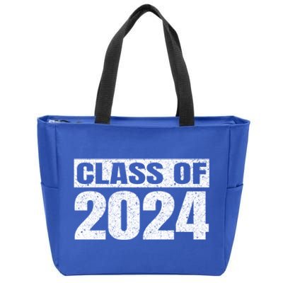 Class Of 2024 First Day Of School Graduate Grad Vintage Gift Meaningful Gift Zip Tote Bag