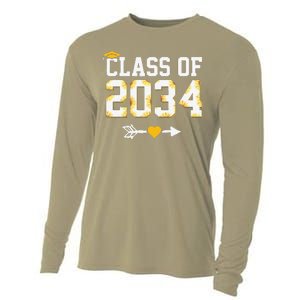 Class Of 2034 Grow With Me Graduation First Day Of School Funny Cooling Performance Long Sleeve Crew