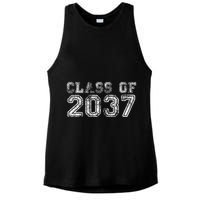 Class Of 2037 Grow With Me First Day Of School Graduation Ladies PosiCharge Tri-Blend Wicking Tank