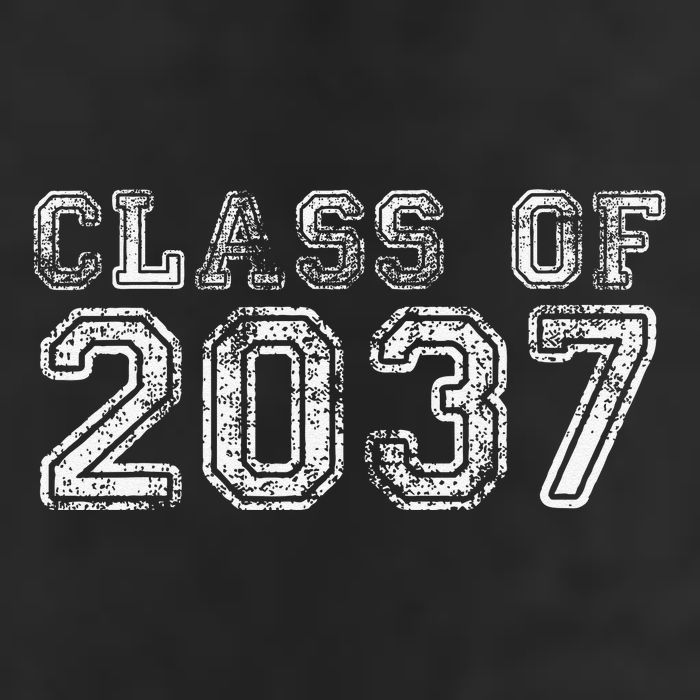 Class Of 2037 Grow With Me First Day Of School Graduation Garment-Dyed Fleece Hoodie