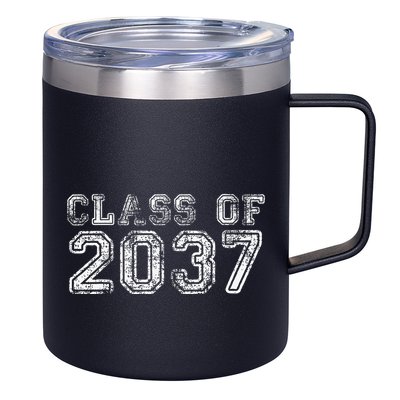 Class Of 2037 Grow With Me First Day Of School Graduation 12oz Stainless Steel Coffee Mug