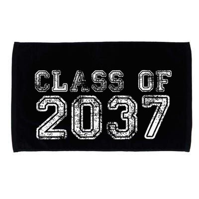 Class Of 2037 Grow With Me First Day Of School Graduation Microfiber Hand Towel