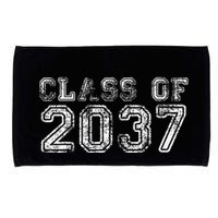 Class Of 2037 Grow With Me First Day Of School Graduation Microfiber Hand Towel