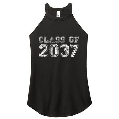 Class Of 2037 Grow With Me First Day Of School Graduation Women's Perfect Tri Rocker Tank