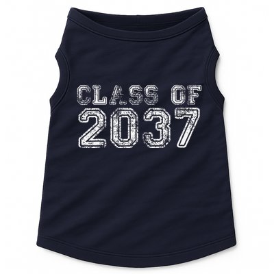 Class Of 2037 Grow With Me First Day Of School Graduation Doggie Tank
