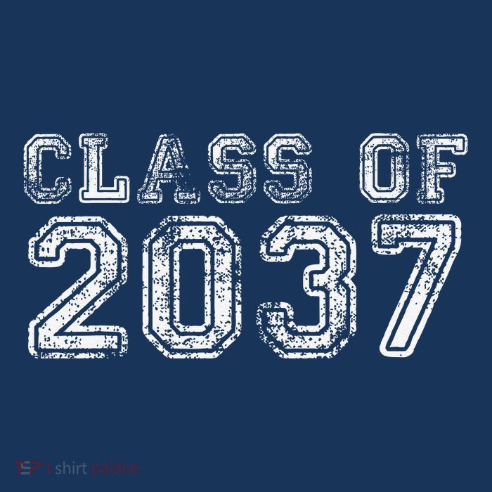 Class Of 2037 Grow With Me First Day Of School Graduation Performance Shirt