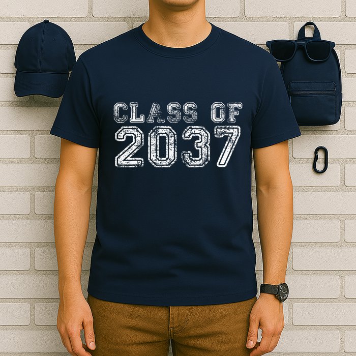 Class Of 2037 Grow With Me First Day Of School Graduation T-Shirt