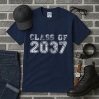 Class Of 2037 Grow With Me First Day Of School Graduation Tall T-Shirt
