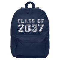 Class Of 2037 Grow With Me First Day Of School Graduation 16 in Basic Backpack