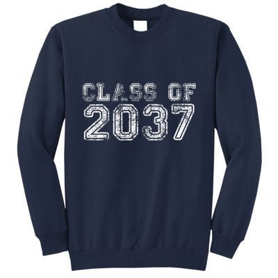Class Of 2037 Grow With Me First Day Of School Graduation Tall Sweatshirt