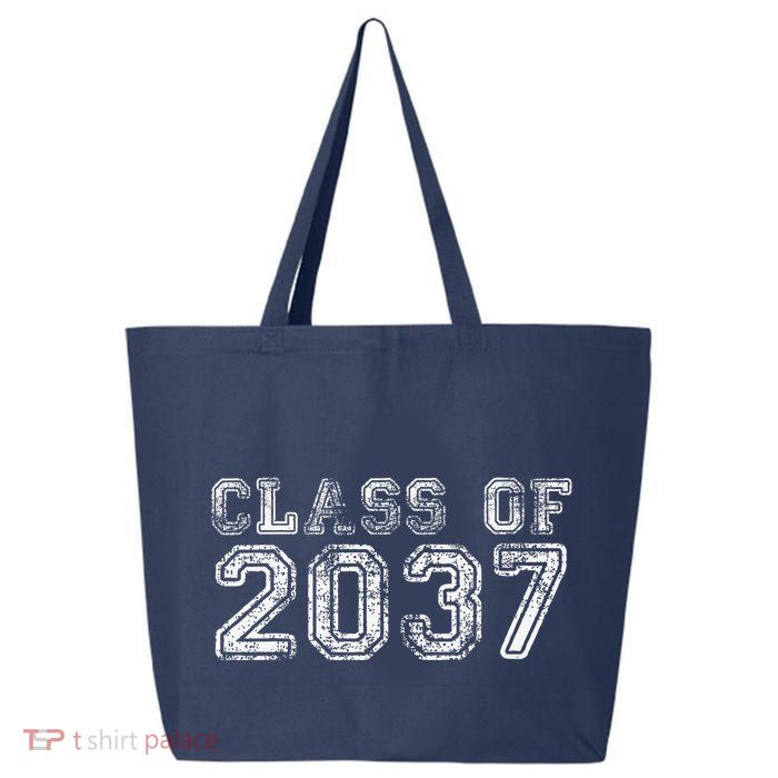 Class Of 2037 Grow With Me First Day Of School Graduation 25L Jumbo Tote