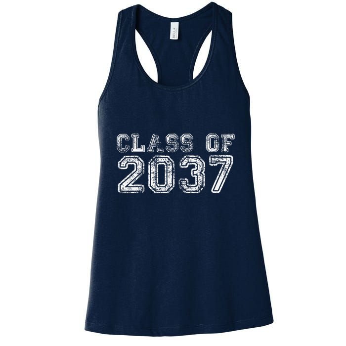 Class Of 2037 Grow With Me First Day Of School Graduation Womens Tank Top